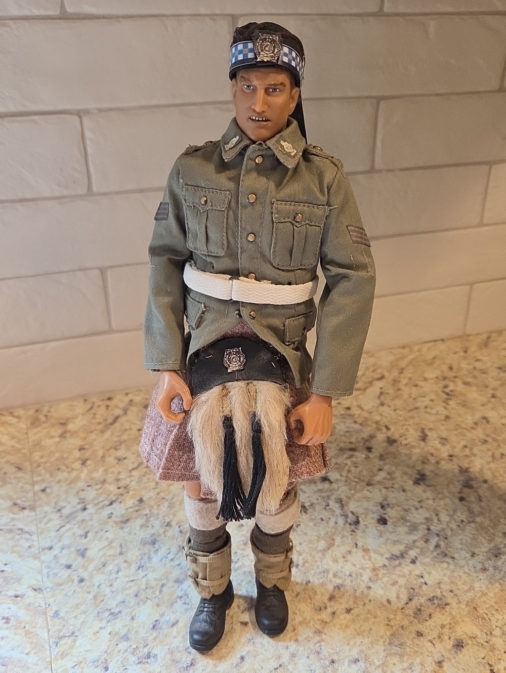 1/6 Scale Military Action Figure In Kilt Uniform